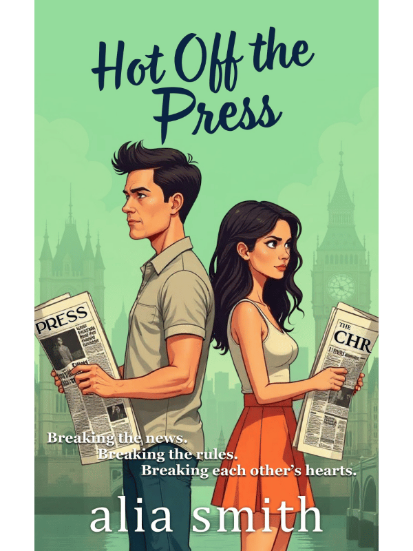 paperback cover art for Hot Off the Press a romance novel by Alia Smith